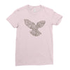dove typography Ladies Fitted T-Shirt