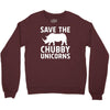save the chubby unicorns Crewneck Sweatshirt