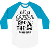 life is better by the camp fire (2) 3/4 Sleeve Shirt