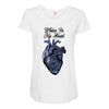 winter in my heart Maternity Scoop Neck T-shirt