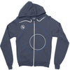 Outside Circle Zipper Hoodie