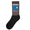 swim mom loud and proud sports athlete athletic Socks