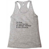 the oc allergic reaction Racerback Tank