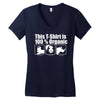 this t shirt is 100% organic Women's V-Neck T-Shirt