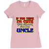 i'm cute see my uncle Ladies Fitted T-Shirt