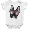 frenchie hipster Baby Bodysuit
