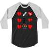ls lesbian full heart 3/4 Sleeve Shirt