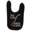 yes i can drive stick Baby Bibs