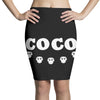 loco coco skul Pencil Skirts
