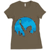 bat signal Ladies Fitted T-Shirt