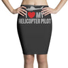 i' love my helicopter pilot Pencil Skirts