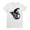 fangs dragon Ladies Fitted T-Shirt