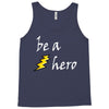 be a hero logo white Tank Top
