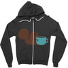 coffe squirrel Zipper Hoodie