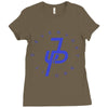 jake paul blue Ladies Fitted T-Shirt