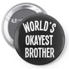 world`s okayest brother Pin-back button
