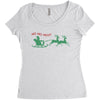 ugly santa ho ho hoo! Women's Triblend Scoop T-shirt