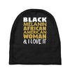 melanin african american woman Baby Beanies