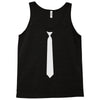 skinny white tie Tank Top