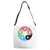 zentao symbol as evolution of the tao (yin yang) Adjustable Strap Totes