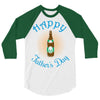 happy father's day 3/4 Sleeve Shirt