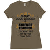 smart good looking science teacher profession Ladies Fitted T-Shirt