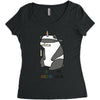 %5 unicorn %95 ninja Women's Triblend Scoop T-shirt