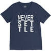 never settle V-Neck Tee
