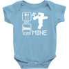 eat sleep mine funny Baby Onesie