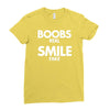 boobs real smile fake Ladies Fitted T-Shirt