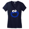 cookie monster sesame street Women's V-Neck T-Shirt