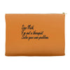 dear math, i'm not your therapist t shirt Accessory Pouches