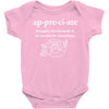 Appreciate Baby Bodysuit