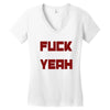 fuck yeah Women's V-Neck T-Shirt