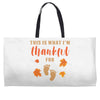 This is What I'm Thankful for Baby Weekender Totes