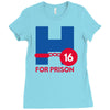 hillary for prison Ladies Fitted T-Shirt