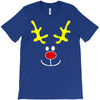 reindeer face novelty christmas T-Shirt