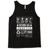 Born In November Tank Top