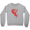 heartless splatter Crewneck Sweatshirt