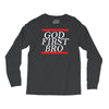 new  god first bro  t shirt religious humor lord tee Long Sleeve Shirts
