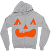 fun face pumpkin Zipper Hoodie