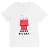Sleep Big Fan V-Neck Tee