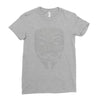 v for vendetta mask guy fawkes cool girls womens cotton t shirt dw01 Ladies Fitted T-Shirt