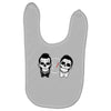 SKULL ON TWO FACE Baby Bibs
