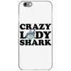 crazy lady shark iPhone 6/6s Case