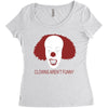 clowns Women's Triblend Scoop T-shirt