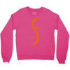 helix of heroes funny retro sci fi superhero symbol cool logo Crewneck Sweatshirt