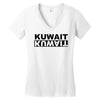 kuwait negative Women's V-Neck T-Shirt
