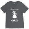 Princesses Are Born In March V-Neck Tee