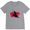 Wolf And Lady V-Neck Tee